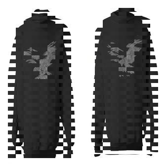 Beautiful Eagle American Bird Silhouette Flying Vintage Usa Sweatshirt | Mazezy