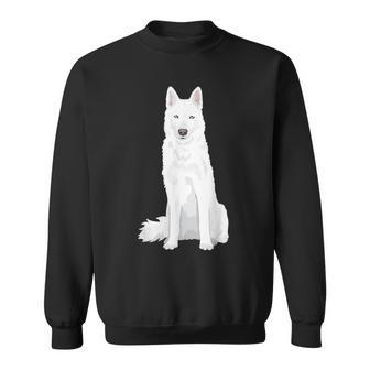 Beautiful White Siberian Husky Sweet White Snow Dog Sweatshirt - Monsterry DE