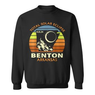Benton Arkansas Total Solar Eclipse 2024 Sweatshirt - Thegiftio UK