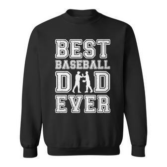 Best Baseball Dad Ever Father's Day Vintage Papa Father Dad Sweatshirt - Thegiftio UK