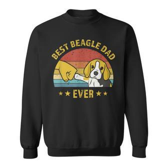Best Beagle Dad Ever Retro Vintage Puppy Dog Daddy Sweatshirt - Seseable