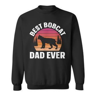 Best Bobcat Dad Retro Animal Lover Sweatshirt - Monsterry