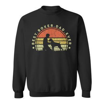 Best Boxer Dad Ever Dog Dad Boxer Love Retro Sweatshirt - Geschenkecke