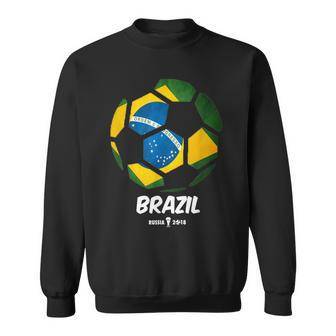Best Brazil Soccer Ball Flag Brazilian Futbol Fan Sweatshirt - Monsterry