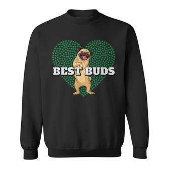 Best Buds Pug Dad Sweatshirt - Monsterry