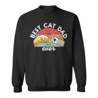 Best Cat Dad Ever Retro Kitten Cat Dad Sweatshirt - Geschenkecke