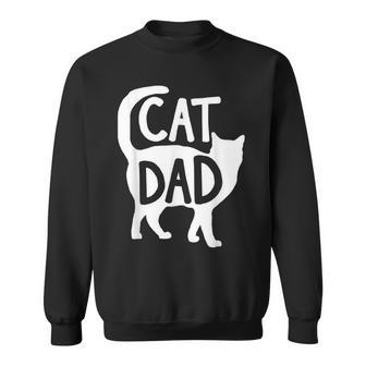 Best Cat Dad Fathers Day Men Kitty Daddy Papa Father's Day Sweatshirt - Monsterry