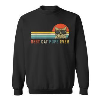 Best Cat Pops Ever Father's Day Cat Daddy For Men Sweatshirt - Thegiftio UK