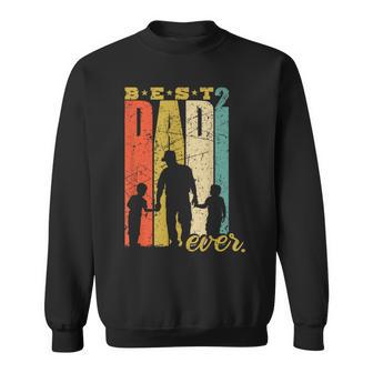 Best Dad Ever Papa 2 Söhne Double Dad Sweatshirt - Geschenkecke