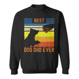 Best Dog Dad Ever Black Chocolate Lab Matching Parents Sweatshirt - Monsterry DE