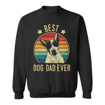 Best Dog Dad Ever Bull Terrier Father's Day Gif Sweatshirt | Mazezy DE