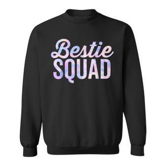 Best Friend Matching Bestie Squad Bff Cute Tie Dye Sleepover Sweatshirt - Monsterry