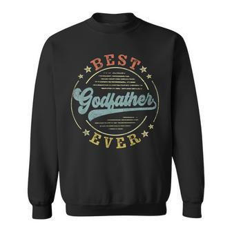 Best Godfather Ever Father's Day Godfather Emblem Sweatshirt - Seseable
