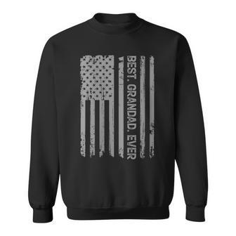 Best Grandad Ever Us American Flag Grandpa Father's Day Sweatshirt - Thegiftio UK