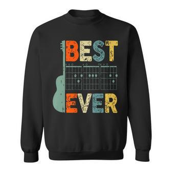 Best Guitar Dad Ever Chords Best Dad Guitar Father's Day Sweatshirt - Seseable