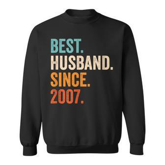 Best Husband Since 2007 17Th Wedding Anniversary 17 Years Sweatshirt - Thegiftio UK