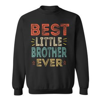 Best Little Brother Ever Younger Sibling Nager For Boys Sweatshirt - Thegiftio UK