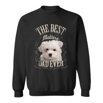 Best Maltese Dad All Maltese Dog Vintage Sweatshirt - Monsterry