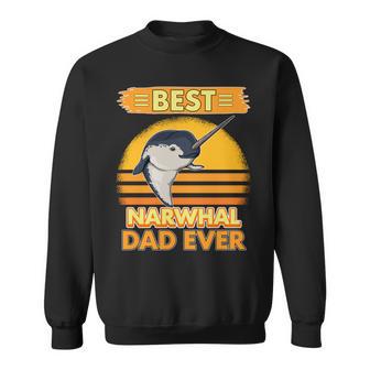 Best Narwhal Dad Ever Narwal Papaatertag Narwale Sweatshirt - Geschenkecke