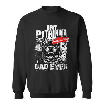Best Pitbull Dad Ever Strength Loyalty Dog Owner Sweatshirt - Monsterry UK