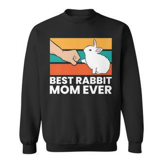 Best Rabbit Mom Ever Cute Bunny Rabbit Mom Sweatshirt | Mazezy