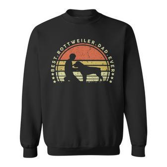 Best Rottweiler Dad Ever Vintage Love Father Sweatshirt | Mazezy CA