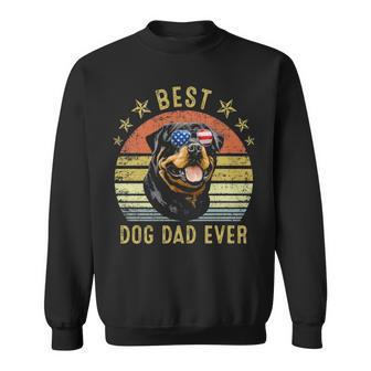 Best Rottweiler Dad Ever Vintage Dog Lover Sweatshirt | Mazezy