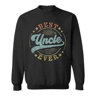 Best Uncle Ever Father's Day Uncle Vintage Emblem Sweatshirt - Monsterry UK