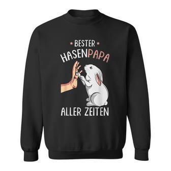 Bester Hasen Papa Aller Zeiten Sweatshirt, Lustiges Schwarz Tee - Seseable