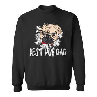 Bester Mops Papa Aller Zeitenintage Sweatshirt - Geschenkecke