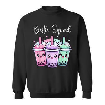 Bestie Squad Twin Day For Girls Bff Boba Tea Best Friend Sweatshirt | Mazezy AU