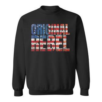 Betsy Ross American Flag Original Rebel Vintage Distressed Sweatshirt - Monsterry DE