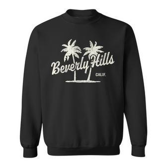 Beverly Hills California Vintage 70S Palm Trees Graphic Sweatshirt - Monsterry