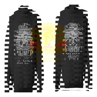 Bicycle Grandpa Never Underestimate A Grandpa On A Bicycle Sweatshirt - Thegiftio