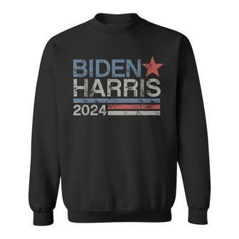 Biden Harris 2024 Retro Vintage Distressed Sweatshirt | Mazezy AU