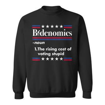 Bidenomics Rising Cost Of Voting Joe Biden Satire Sweatshirt - Monsterry CA