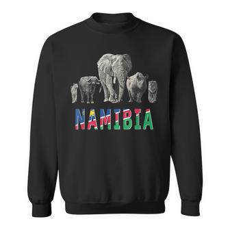 Big 5 Wildlife For Namibia Safari Sweatshirt - Seseable