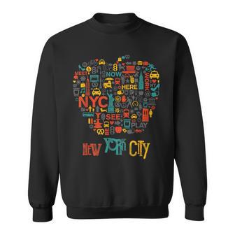 Big Apple Of New York City Usa Nyc Sweatshirt - Monsterry AU