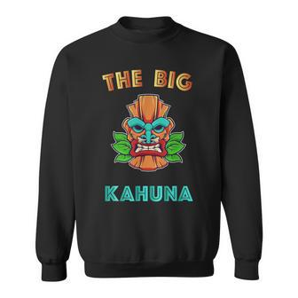 The Big Kahuna Hawaiian Tiki Dad Boss Sweatshirt - Monsterry CA