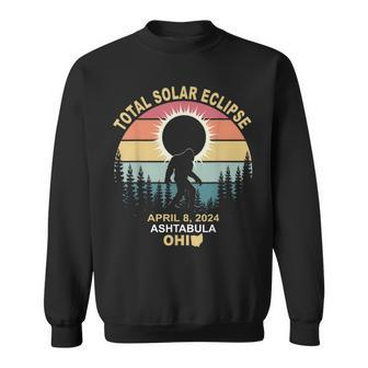 Bigfoot Ashtabula Ohio Total Solar Eclipse 2024 Sweatshirt | Mazezy