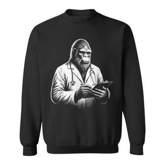 Bigfoot Doctor Sasquatch Vintage Dr Bigfoot Medical Sweatshirt - Monsterry CA