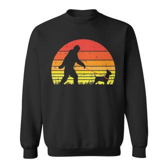Bigfoot Sasquatch Chihuahua Retro Chiwawa Pet Dog Lover Sweatshirt | Mazezy