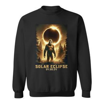 Bigfoot Totality April 8 2024 Total Solar Eclipse Sweatshirt - Seseable