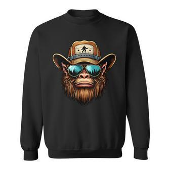 Bigfoot Wear Sunglasses Trucker Hat Sasquatch Fathers Day Sweatshirt - Thegiftio UK