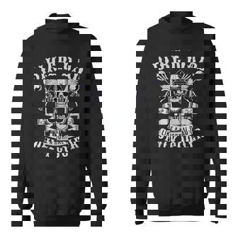 Biker Dad Motorcycle Father Rider Biker Dad Father's Day Sweatshirt - Thegiftio