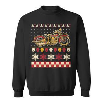 Biker Motorcycle Rider Style Ugly Sweater Sweatshirt | Mazezy