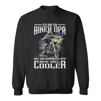 Biker Opa Sweatshirt, Einzigartiger Motorradfahrer Ruhestand Spruch - Seseable