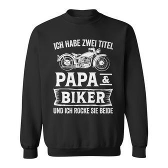 Biker Papa Motorradfahrer Motorrad Sweatshirt - Geschenkecke