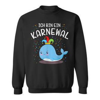 With Bin Ein Karnewal Mit Whale Costume For Carnival Sweatshirt - Seseable