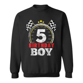 Birthday Boy 5Th Race Car 5 Year Old Racing Sweatshirt - Monsterry AU